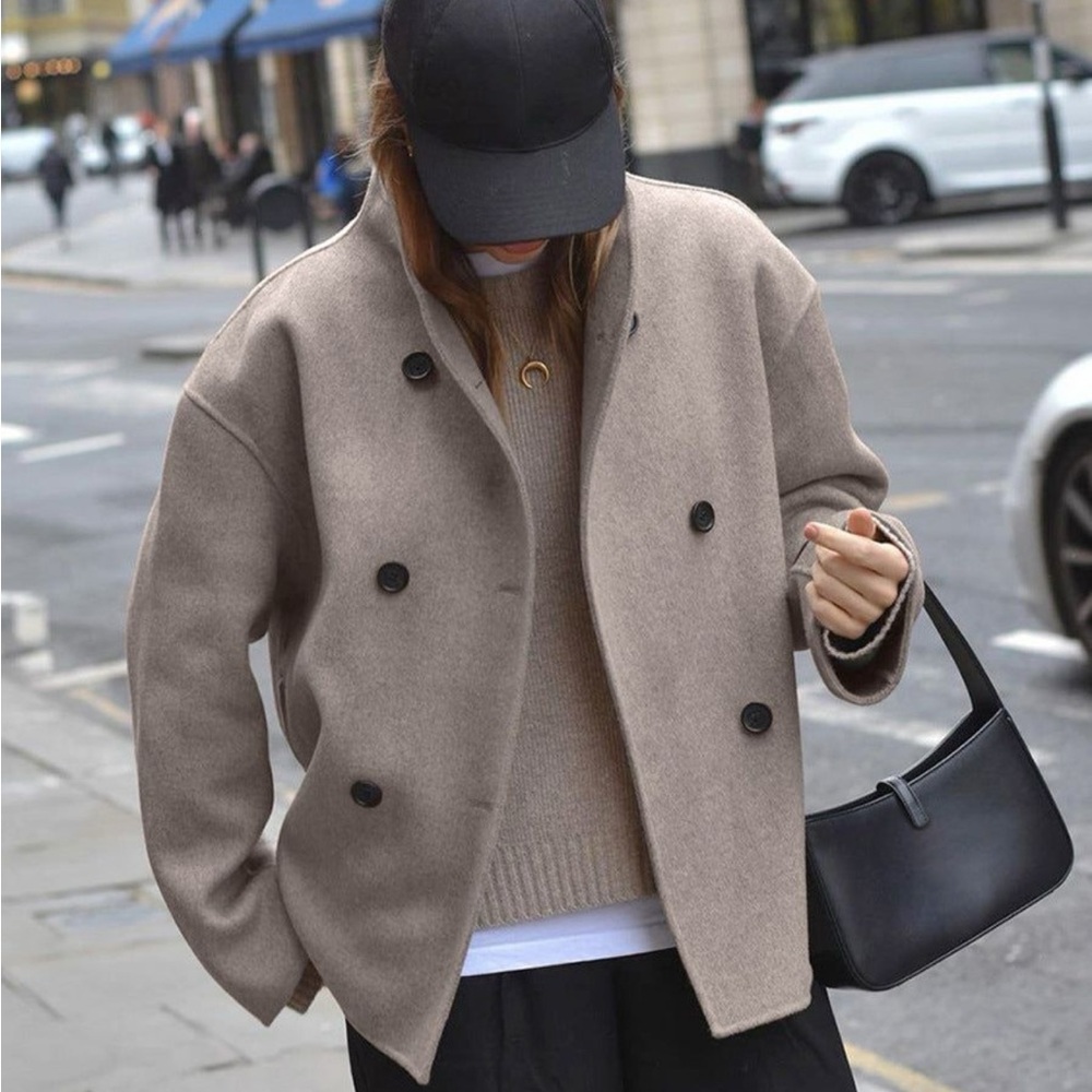 Tan Button Down Jacket - Picture 2 of 3